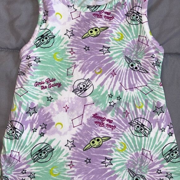 XS 4/5 girls Star Wars grogu dress in great condition - Picture 2 of 2